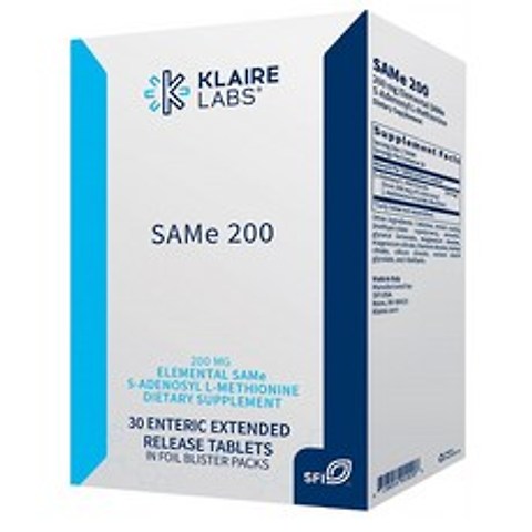 Klaire Labs 클레어랩스 SAM-e 메티오닌 200mg 30정 1팩, 1개, 제품제목참조