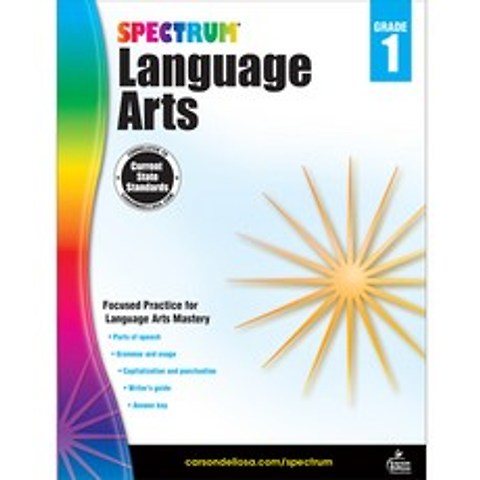 (영문도서) Spectrum Language Arts Grade 1 Paperback, English, 9781483812052