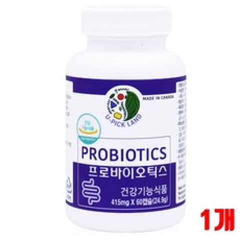 프로바이오틱스 유산균 불가리쿠스 락토바실러스 루테리유산균 람노서스 임산부 수험생 장건강 가루 분말 60캡슐, 프로바이오틱스(60졍), 1