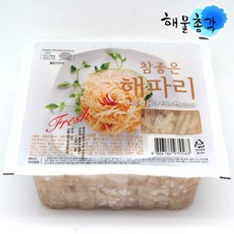 해물총각 해파리1kg 무염(실량900g) 양념 냉채 한식, 1팩