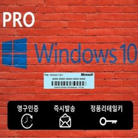 윈도우10 프로 (볼륨라이센스X / 리테일키 / 1pc 영구인증), Windows10 Pro