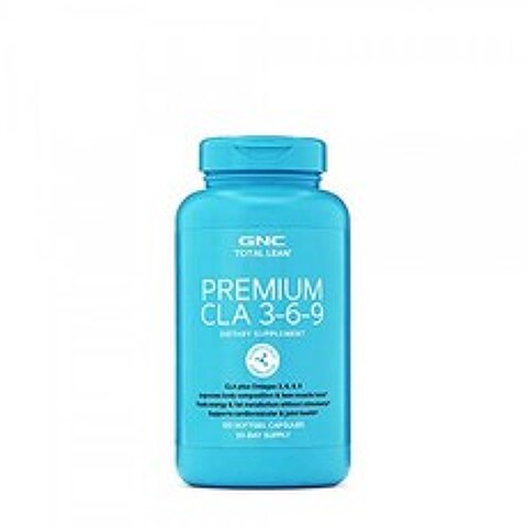 GNC Total Lean Premium CLA 3-6-9 120 Softgels Supports Exercise and Muscle Rec