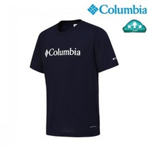 컬럼비아 유니 빅 로고 티셔츠 네이비 C12 YMD608