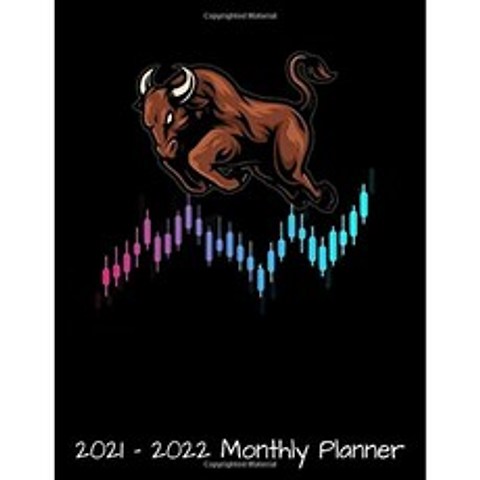 2021-2022 월간 플래너 : 주식 거래자 거래를위한 황소 주식 시장 선물-일일 주간 월간 플래너-24 개월 2, 단일옵션