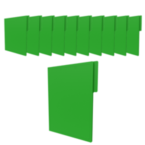 인터탑 정부화일 문서보관상자 PP화스너화일, 1팩, PP 화스너 파일 녹색(20개입)