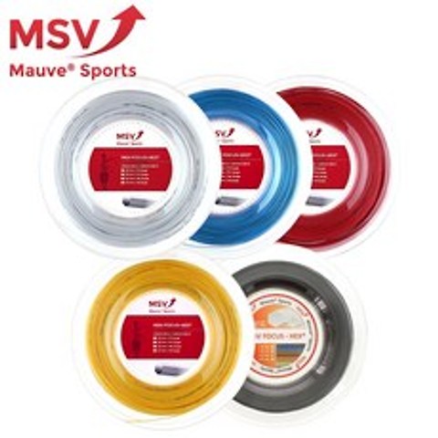 MSV 포커스헥스 6각(200m릴) 폴리 테니스 스트링, 블루 1.27mm
