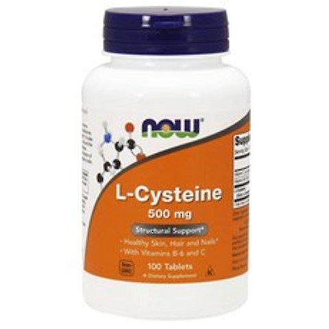 나우푸드 엘시스테인 500 mg 100 타블렛 2병 Now Foods L-Cysteine 500 mg 100 Tablets, 기본
