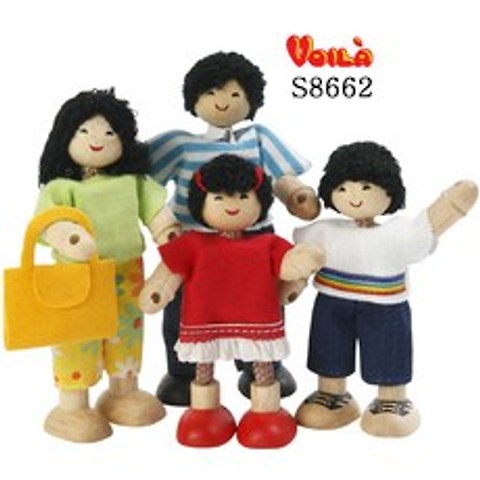 유아장난감 유아교구 브알라 고모가족 인형세트