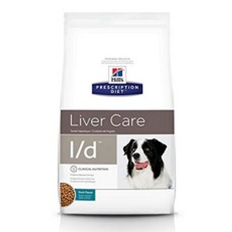 Hill s Prescription Diet l / d Liver Care Pork Flavor Dry Dog Food 17.6 lb 백, 단일옵션