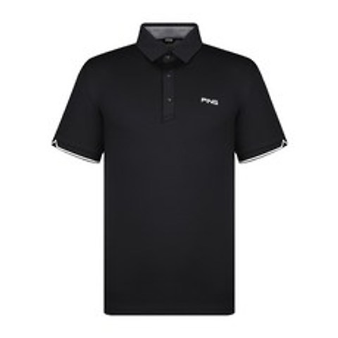 PING 골프웨어 남성 소매 라인 포인트 반팔 티셔츠 112A2TO902