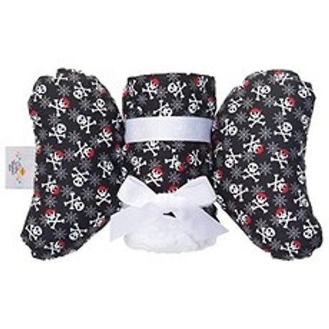 Baby Blanket and Pillow Set for Newborn Babies to Toddlers Gift Set for Baby Showers (Crossbones), Crossbones