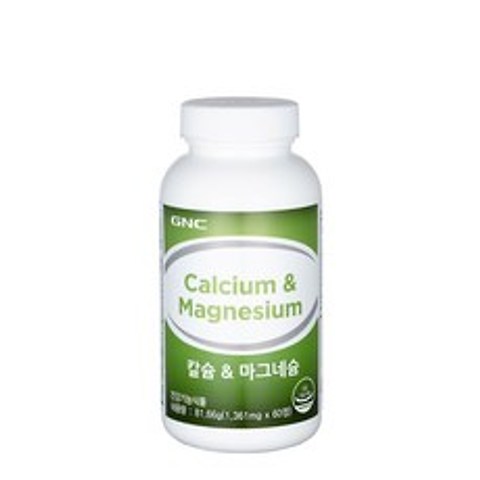 GNC 칼슘 앤 마그네슘 60정(30일분), 60정, 1병
