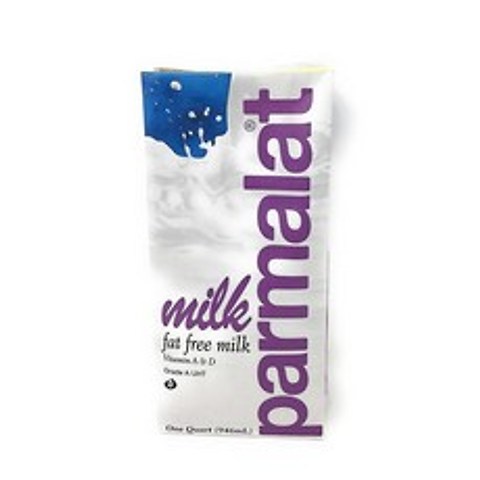 Parmalat Fat Free UHT Shelf Stable Milk 폴스 무지방 멸균우유 비타민A&D 함유 1등급 초고온 살균처리방식 수입우유 상온보관 뉴트리션 946ml 6팩