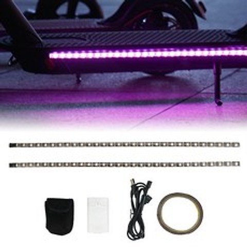 Tomshine 전동킥보드 LED 튜닝 세트 LED줄조명, 50cm*2줄, 1세트