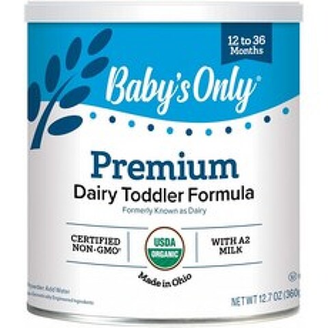 Babys Only Organic Audler Formula Oz Non GMO USDA Clean Label Project 검증 낙농 75.6 온스 (Pack of 6): 식료품 &, 단일옵션