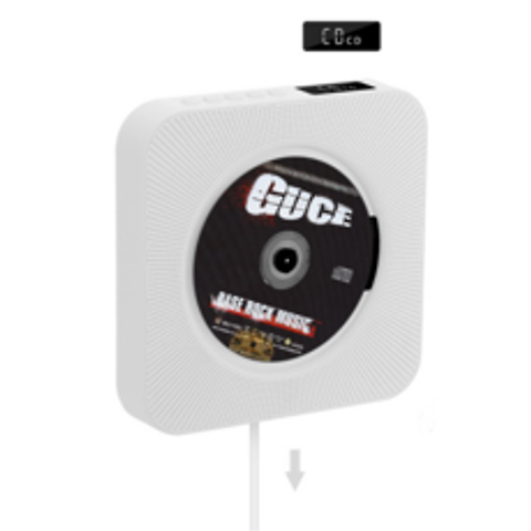KECAG 벽걸이 CD플레이어 USB 블루투스 FM라디오, 선택(5) 2세대화이트ⓛCDH00539.05