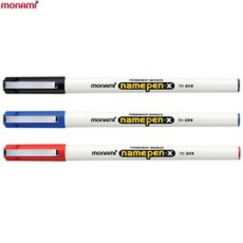 모나미 네임펜X 가는글씨용 0.4mm, 1개, 흑색