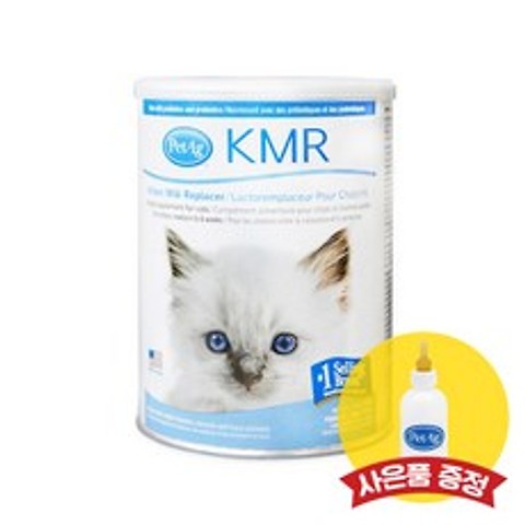 PetAg KMR 파우더 340g + 젖병 증정! 고양이 분유, 1개