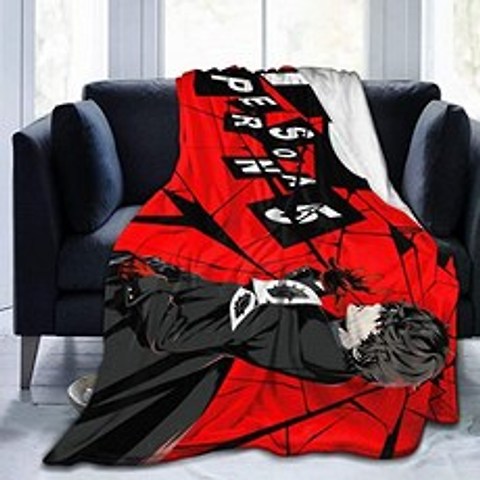 Persona 5 Cozy Fleece Throw Blanket Made from Plush Flannel Throw Bla (Color 22 50
