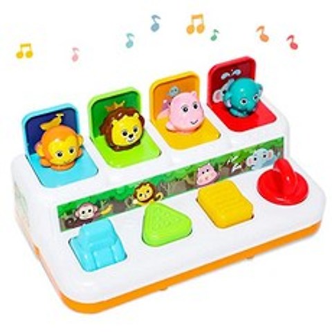 Baby Toys 6 to 12-18 Months Musical Learning Pop-up Toys for 1 2 3 Year Old Boys Girls Gifts Kids Toddler Infant Sensory Toys, 본상품