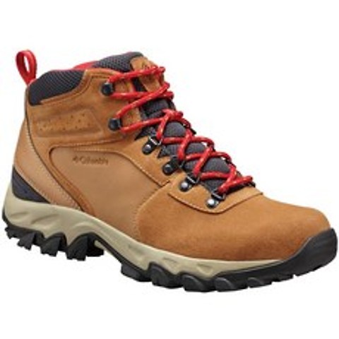 Columbia Mens Newton Ridge Plus II Suede Waterproof Boot - Wide elk Mountain red 11 US