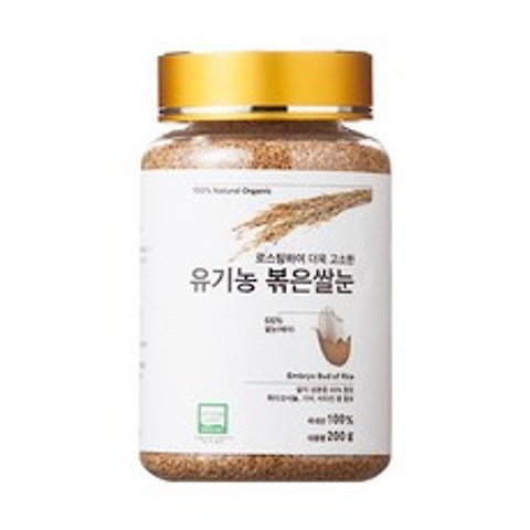 포앤드 유기농 볶은쌀눈200g, 단품