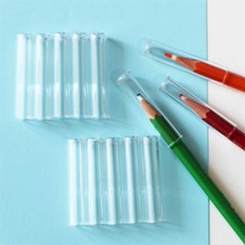 투명 연필캡10개 연필캡 연필뚜껑 펜슬캡