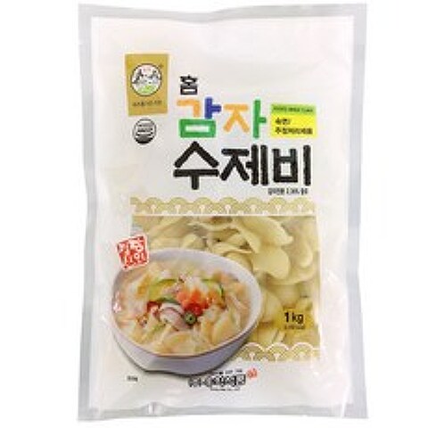 [송학식품] 감자수제비 1kg _ 수제비_얇은 수제비, 1개
