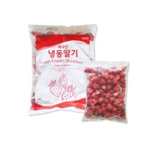 코리원 논산 냉동딸기(A등급)_1kg, 1개, 1kg