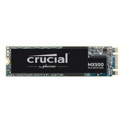 [마이크론] Crucial MX500 M.2 2280 SSD 250GB/M.2(SATA) ssd 고성능/고효율/초고속 전송/463770, 블랙, 250GB
