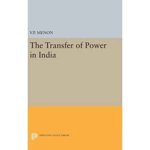 Transfer of Power in India Hardcover, Princeton University Press
