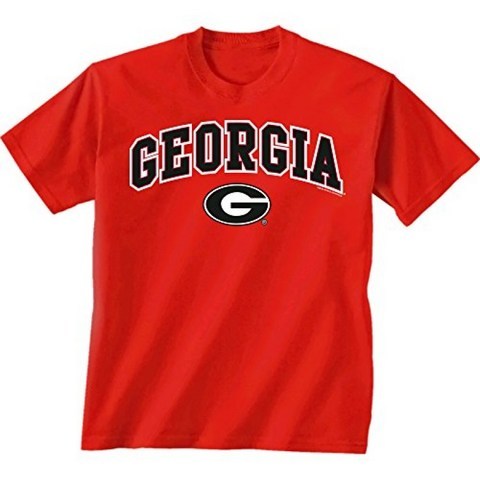 New World Graphics NCAA Georgia Bulldogs -Adult UGA Over Super G XX-Large Red, 단일옵션