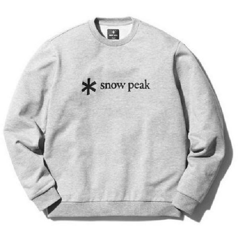 스노우피크 snow peak Printed Logo Sweat Pullover SPSSW21SU00203 MGrey M 사이즈 아웃도어 스웨트 맨즈