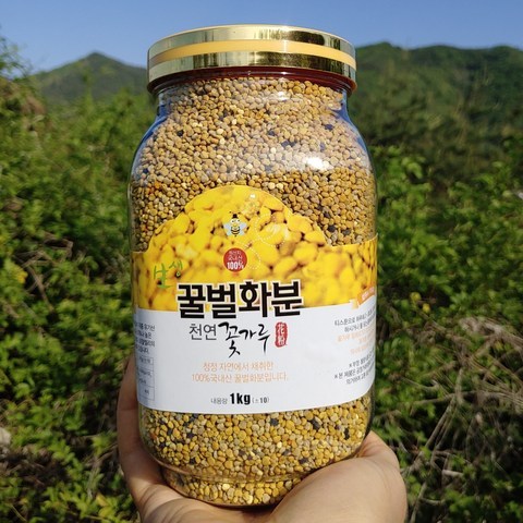 거제 국산벌화분1kg 21년산 햇 꽃가루 벌의 습성을 잘파악하여 질좋은 벌화분을전문적으로 생산합니다., 1kg