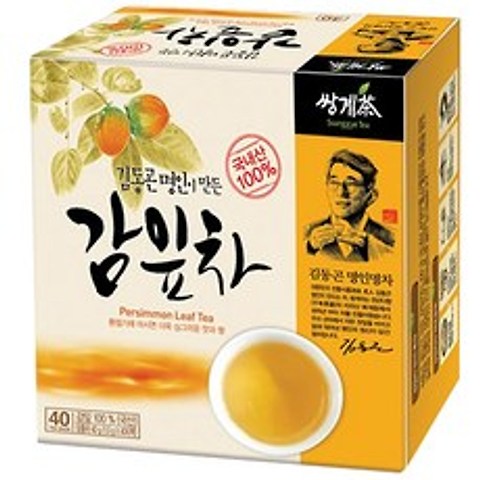 쌍계명차 김동곤 명인이 만든 감잎차, 1g, 40개