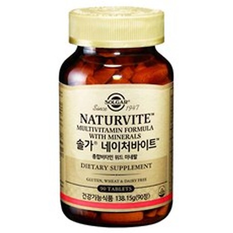 솔가 네이처바이트 종합비타민 위드 미네랄, 90정, 1개