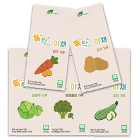 네이쳐그레인 툭탁야채 유기농 가루 5종, 당근, 감자, 양배추, 브로콜리, 호박, 1세트
