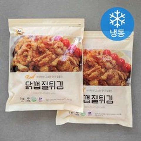 상도푸드 닭껍질튀김 (냉동), 1kg, 2개