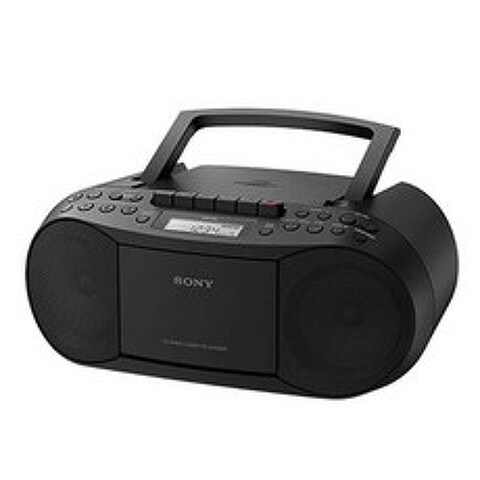 소니 포터블 컴팩트 멀티 카세트 오디오, CFD-S70, 블랙