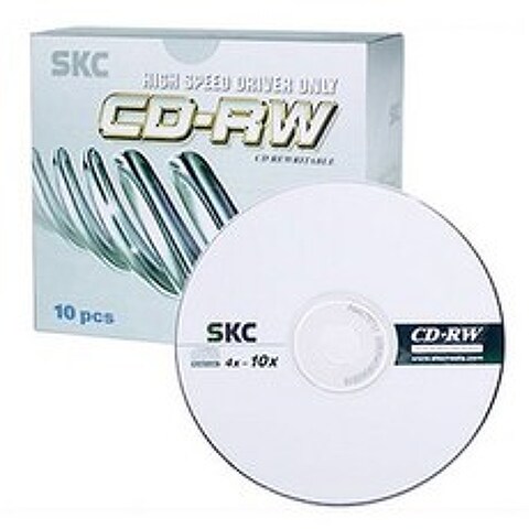 SKC CD-RW 10X 700MB 공디스크 10p + 슬림 케이스 10p