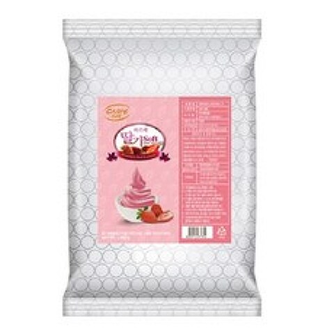 까르페 딸기 소프트 아이스크림 가루 33, 1kg, 1개