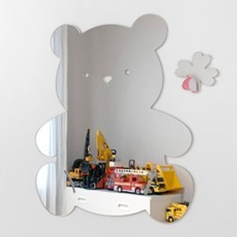 리틀리 유아 안전 거울 33 x 40 cm 230g, 테디베어