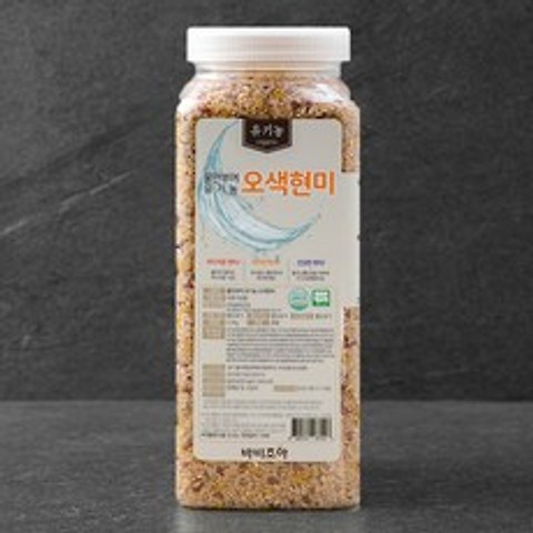 바비조아 유기가공식품 인증 물만부어 오색현미, 2.2kg, 1통
