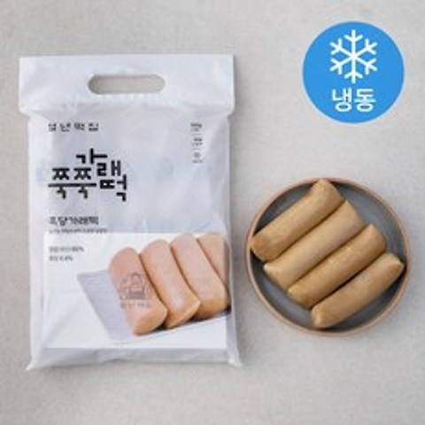 청년떡집 흑당가래떡 (냉동), 60g, 10개