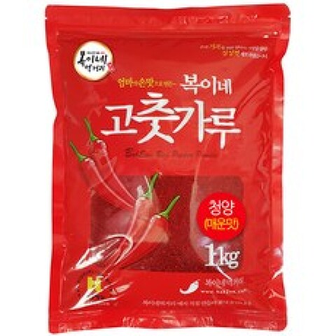 복이네먹거리 청양고추가루 김치/찜용 매운맛, 1kg, 1개