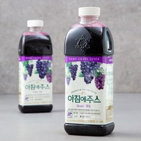 아침에주스 포도주스, 950ml, 2개