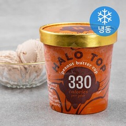헤일로탑 피넛버터컵 아이스크림 (냉동), 473ml, 1개