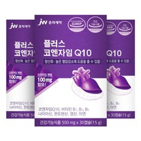 JW중외제약 플러스 코엔자임Q10, 3개입