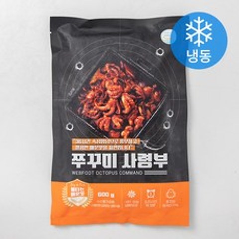 쭈꾸미 사령부 불타는 매운맛 (냉동), 600g, 1개