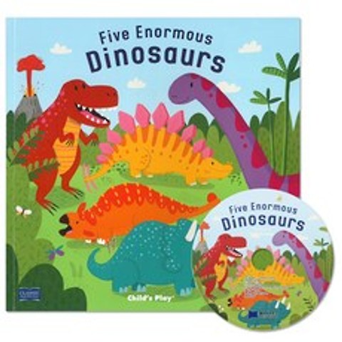 [JYbooks(제이와이북스)]노부영 마더구스 Five Enormous Dinosaurs (Paperback + CD), JYbooks(제이와이북스)